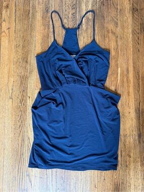 BCBG Navy Blue Spaghetti Strap Mini Dress